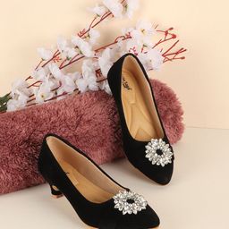 Sole Saga Women EmbellishedParty Block Pumps-43