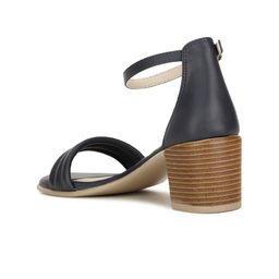 Bata Textured Open Toe Block Heels With Ankle Loop image 2