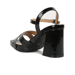London Rag Block Heels with Buckles image 5
