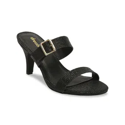 Bruno Manetti Black PU Wedge with Buckles image 4