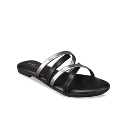 THE WHITE POLE Strappy Open Toe Flats With Backstrap image 2