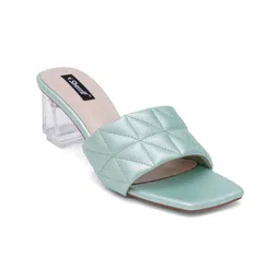 Sherrif Shoes Textured Block Heels image 2