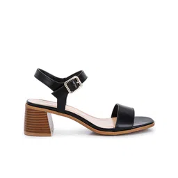 London Rag Open Toe Block Heels image 4