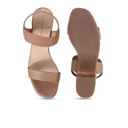 LEMON & PEPPER PU Block Sandals with Buckles image 2