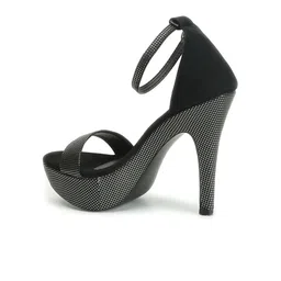 ELLE Embellished Party Platform Heels With Ankle Loop image 5