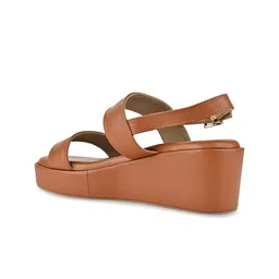 CAI Open Toe Platfrom Heels with Buckles image 4
