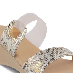 Tresmode Printed Open Toe Two Strap Wedges image 4