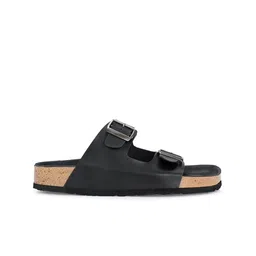 HERE&NOW Open Toe Flats with Buckles image 4
