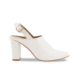 ELLE Textured Block Heel Mules image 5