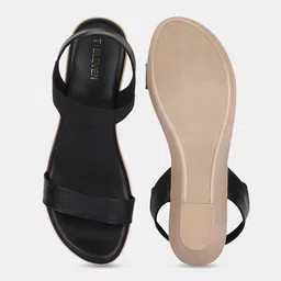 T.ELEVEN Open Toe Textured Flatform Heels image 4
