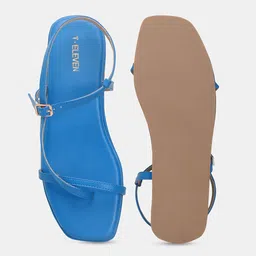 T.ELEVEN Open Toe Flats image 3