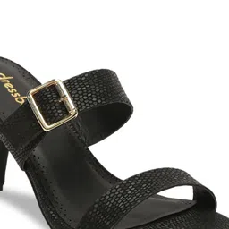 Bruno Manetti Black PU Wedge with Buckles image 3