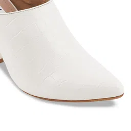 ELLE Textured Block Heel Mules image 3
