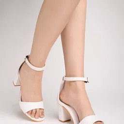 Shoetopia Block Heels With Ankle Loop-6
