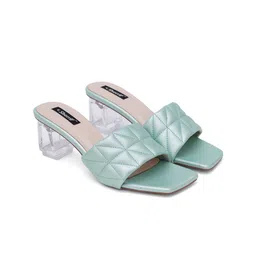 Sherrif Shoes Textured Block Heels image 5