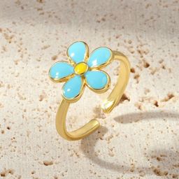 SALTY Stone-Studded Adjustable Finger Ring image 1