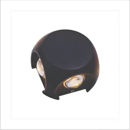 SPARK WORLD Black Aluminium Contemporary Square Shaped Wall Lamp-35