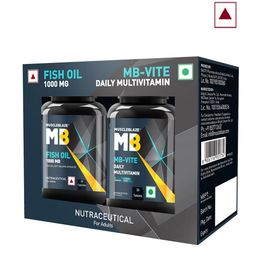 MuscleBlaze MB-Vite Multivitamins & Omega 3 Fish Oil 1000mg Capsules Combo - 30 Pcs Each-8