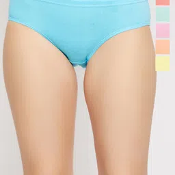 Curves By ZeroKaata Pack Of 6 Assorted Solid Cotton Briefs CZMLPO6RPLPTY43-picture-13