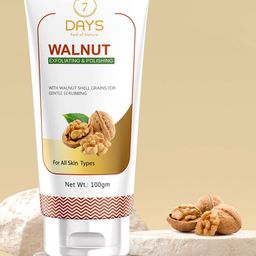 7 DAYS Feel Of Nature Walnut Face Scrub With Vitamin C - 100g image 1