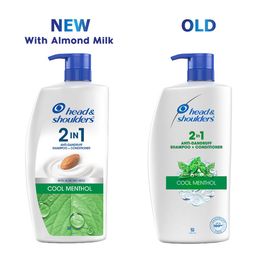 Head & Shoulders Cool Menthol 2-In-1 Anti Dandruff Shampoo + Conditioner - 1 Litre image 5