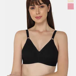 NAIDU HALL Pack of 3 Medium Coverage Super Support All Day Comfort Everyday Bra-56