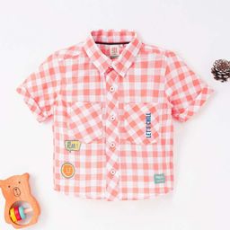 Ed-a-Mamma Baby Boys Premium Gingham Checks Opaque Checked Casual Shirt-image-29