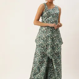 Ethnovog Women Printed Tunic & Palazzo Set-picture-0
