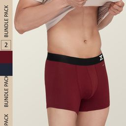 XYXX Men Pack of 2 Aero Super Combed Cotton Trunks XYTRNK2PCKN408-image-29