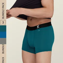 XYXX Men Pack Of 3 Aero Super Combed Cotton Trunks XYTRNK3PCKN548-picture-36