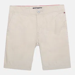 Tommy Hilfiger Boys Beige Pure Cotton Mid-Rise Regular Fit Chino Shorts-image-18