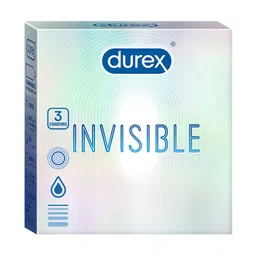 Durex Men Invisible Super Ultra Thin Condoms - 3 Pcs-58