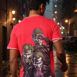 The Indian Garage Co Men Batman Graphic Printed Round Neck Cotton T-shirt-picture-7