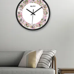 OLIVE TREE Black & White Printed Analogue Contemporary Wall Clock-image-26