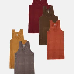 Lux Cozi Boys Pack Of 5 Assorted Basic Innerwear Vests LUX_COZI_BOYZ_RN_AST_5PC-image-14