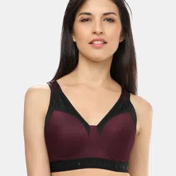 Lovable Sport Colourblocked Seamless Workout Bra with Full Coverage Lightly Padded-50