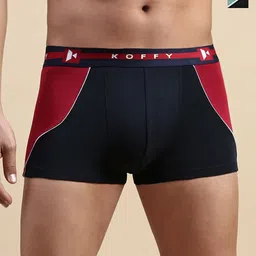 KOFFY Pack Of 2 Color Block Trunks KOFFY_KI30_MNRD_GN_2PC image 1