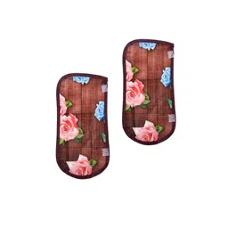 Kuber Industries  Maroon & Blue 7 Pieces Printed Reversible Fridge Server Mat-15