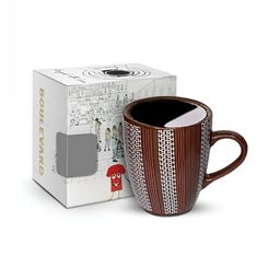 Pexpo Potterman Boulevard Brown Microwave Safe Ceramic Coffee Mug 350 ml-53