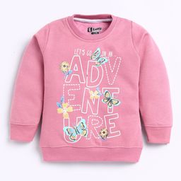 Eteenz Girls Typography & Conversational Printed Round-Neck Premium Cotton Sweatshirt-image-96