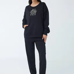 I like me Typography Printed T-Shirt & Pyjama-picture-36