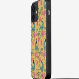 macmerise Unisex Payal Singhal Anaar & Mor Printed iPhone 12 Phone Bumper Case Cover-image-5