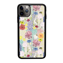 macmerise Unisex Floral Printed iPhone 11 Pro Max Bumper Case Cover-image-2