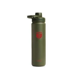 TEGO Green & Red Single Stainless Steel Printed Water Bottle-25