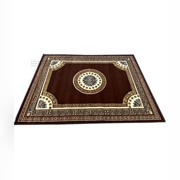 Asad Emporium Rugs Brown & Beige Ethnic Motifs Printed No Shredding Carpet-2