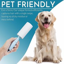 style keepers 2 Handle + 6 Roll (360 Sheets) Lint Rollers for Pet Hair Extra Sticky, 360 Sheets Mega Value Set Lint Rollers for Pet Hair Removal, Dog and Cat Lint Remover for Clothes, Furniture, Carpet image 4
