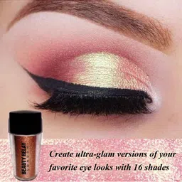 BeautyRelay London Shade Story Vivid Hue Eye Dust Sparkle Eyeshadow - Charming Red image 3