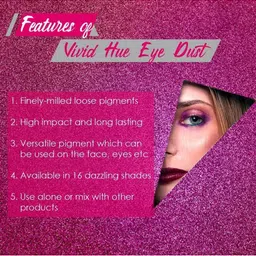 BeautyRelay London Shade Story Vivid Hue Eye Dust Sparkle Eyeshadow - Charming Red image 4