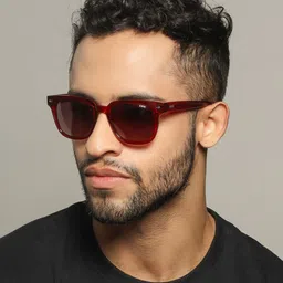 IDEE Unisex Square Sunglasses With UV Protected Lens IDS2955C6SG image 4