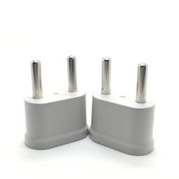 Protium Universal EU-2pin in - 2pin to US AU in-2 pin ac travel power plug charger adapter (for smart power strip, smart plug) - 2 pcs- White image 4
